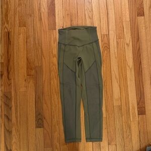 Lululemon Athletica Olive Green Leggings
